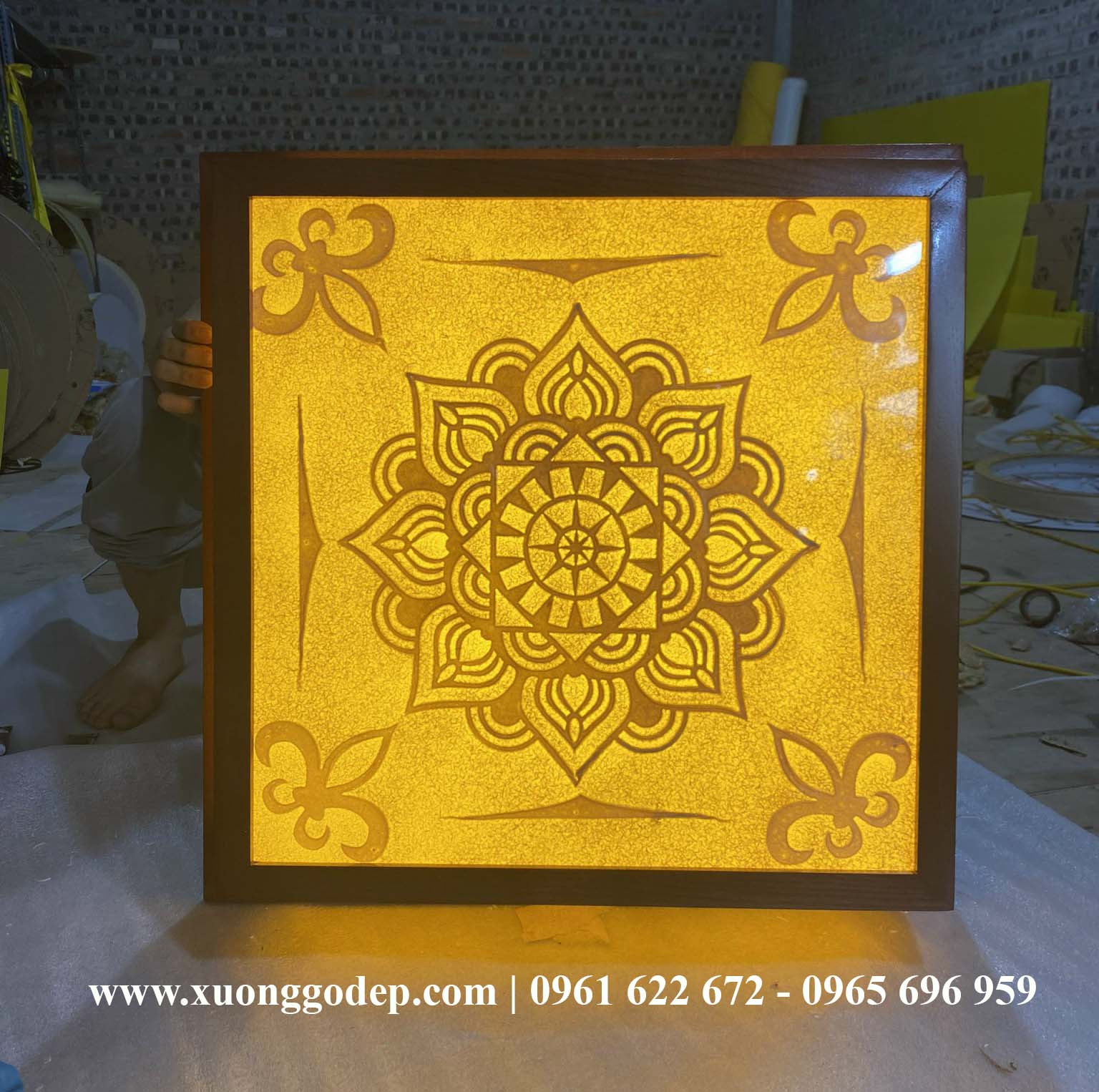 ĐÈN TRẦN TRÚC CHỈ MANDALA DT - 03